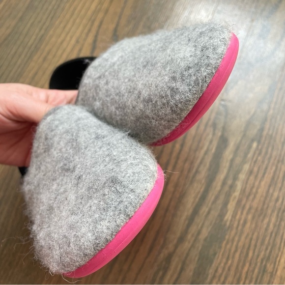 mahabis Classic Larvik Light Grey Grey Wool Slipper - Picture 8 of 12